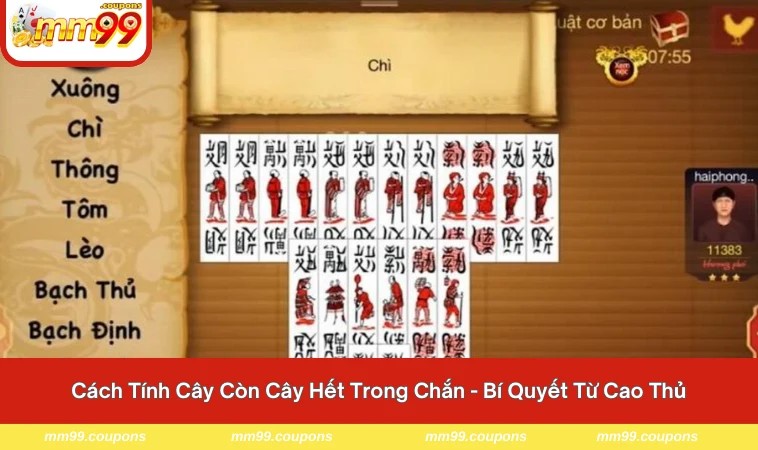Cách Tính Cây Còn Cây Hết Trong Chắn