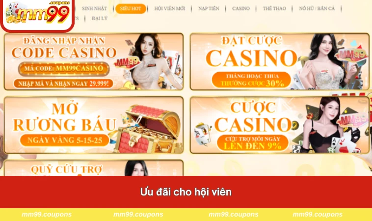 Ưu đãi cho hội viên
