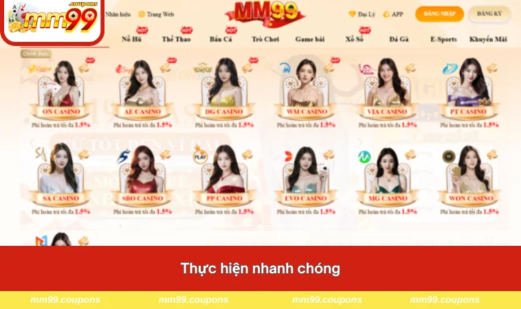 Thực hiện nhanh chóng