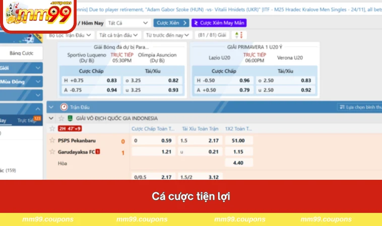 Cá cược tiện lợi